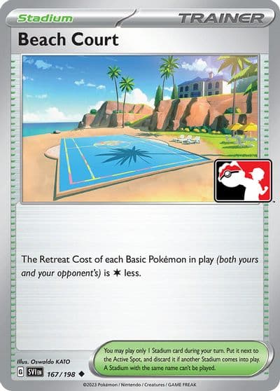 Beach Court Prize Pack Series Cards Pokemon card