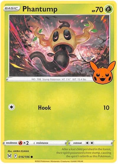 Phantump Trick or Trade BOOster Bundle 2023 Pokemon card