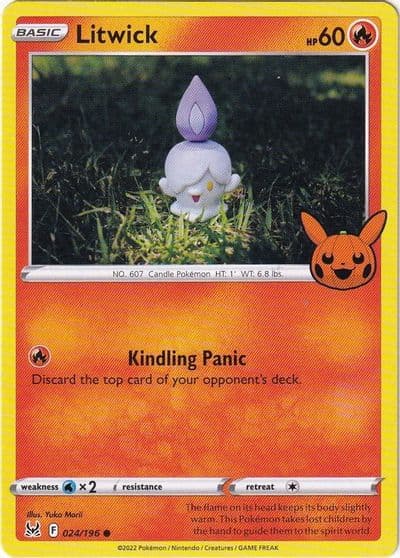 Litwick Trick or Trade BOOster Bundle 2023 Pokemon card