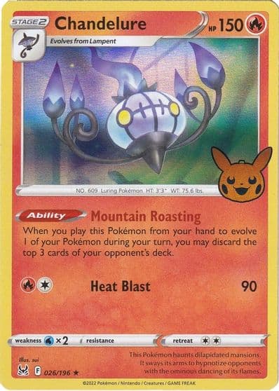 Chandelure Trick or Trade BOOster Bundle 2023 Pokemon card