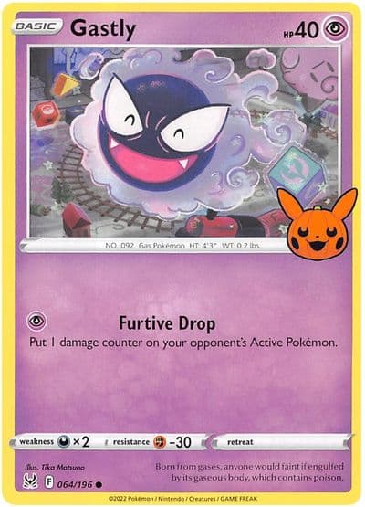 Gastly Trick or Trade BOOster Bundle 2023 Pokemon card