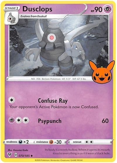 Dusclops Trick or Trade BOOster Bundle 2023 Pokemon card