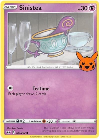 Sinistea Trick or Trade BOOster Bundle 2023 Pokemon card