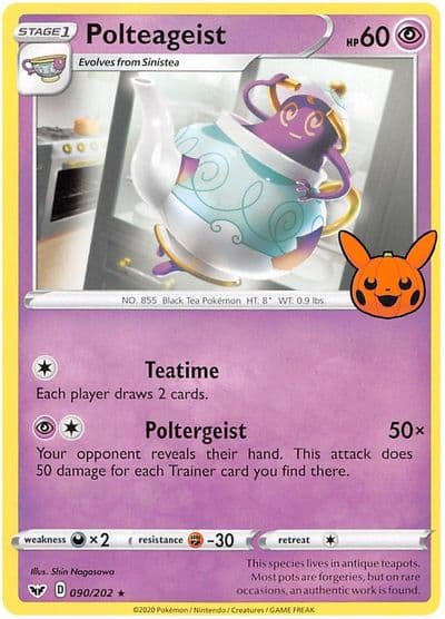 Polteageist Trick or Trade BOOster Bundle 2023 Pokemon card