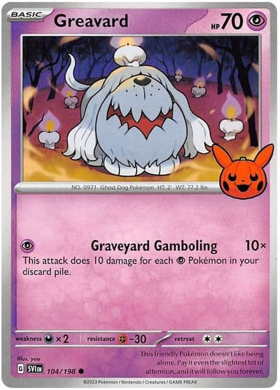 Greavard Trick or Trade BOOster Bundle 2023 Pokemon card