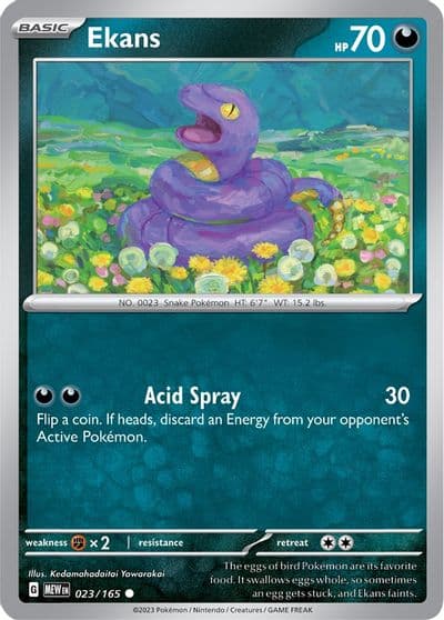 Ekans SV: Scarlet & Violet 151 Pokemon card