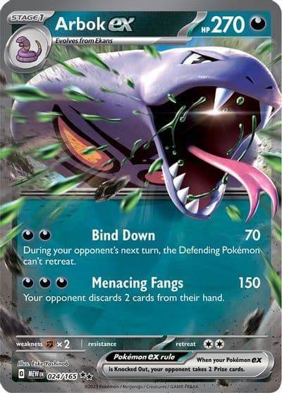 Arbok ex SV: Scarlet & Violet 151 Pokemon card