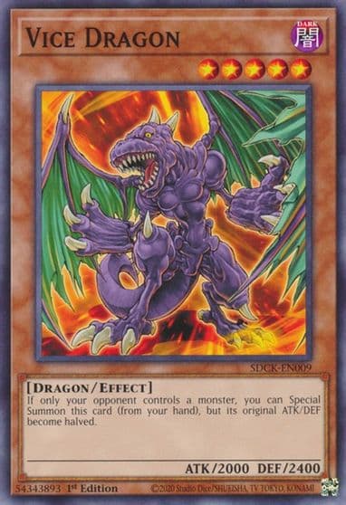 Vice Dragon Structure Deck: The Crimson King Yu-Gi-Oh! card