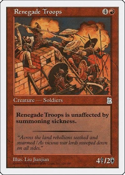 Renegade Troops Portal Three Kingdoms Magic card