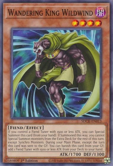 Wandering King Wildwind Structure Deck: The Crimson King Yu-Gi-Oh! card