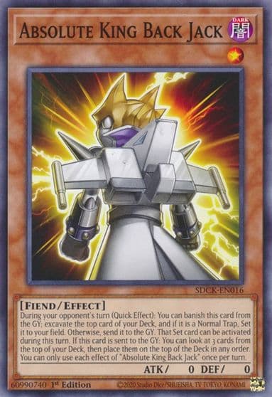 Absolute King Back Jack Structure Deck: The Crimson King Yu-Gi-Oh! card