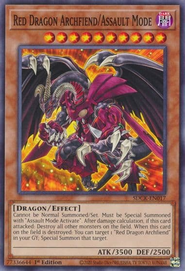 Red Dragon Archfiend Assault Mode Structure Deck: The Crimson King Yu-Gi-Oh! card