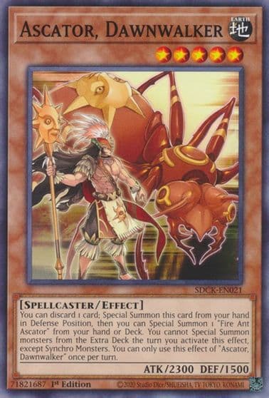 Ascator Dawnwalker Structure Deck: The Crimson King Yu-Gi-Oh! card