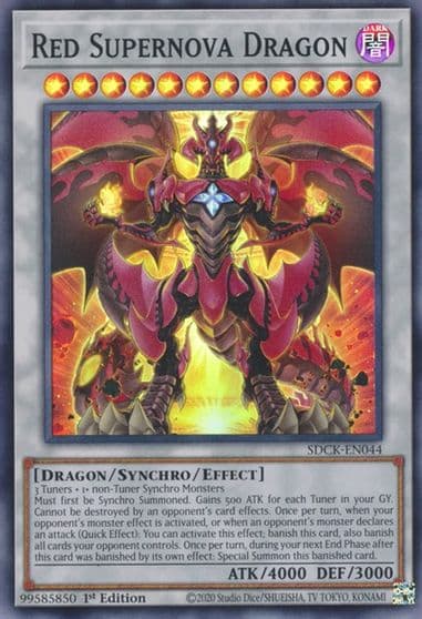 Red Supernova Dragon Structure Deck: The Crimson King Yu-Gi-Oh! card