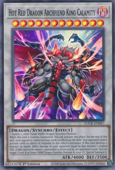Hot Red Dragon Archfiend King Calamity Structure Deck: The Crimson King Yu-Gi-Oh! card