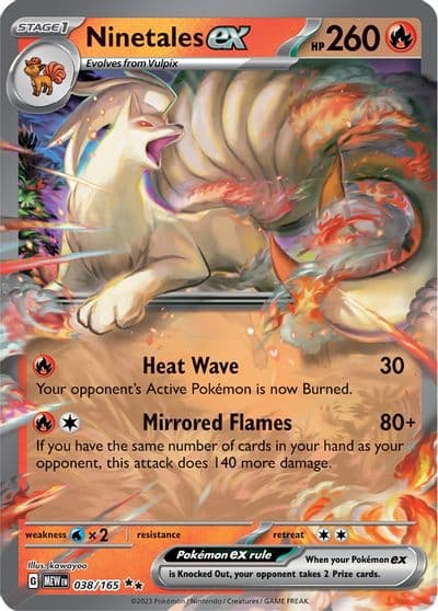 Ninetales ex SV: Scarlet & Violet 151 Pokemon card