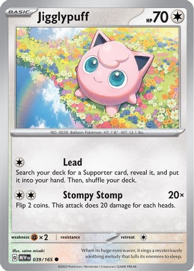 Jigglypuff SV: Scarlet & Violet 151 Pokemon card