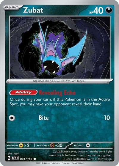 Zubat SV: Scarlet & Violet 151 Pokemon card