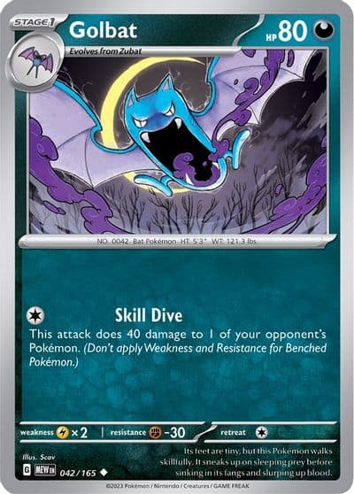 Golbat SV: Scarlet & Violet 151 Pokemon card