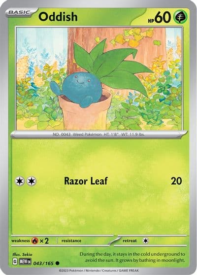 Oddish SV: Scarlet & Violet 151 Pokemon card