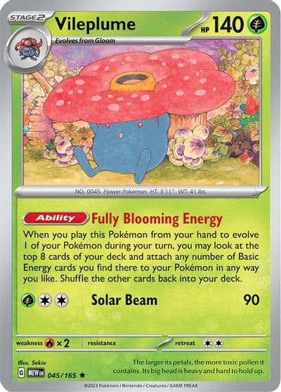 Vileplume SV: Scarlet & Violet 151 Pokemon card