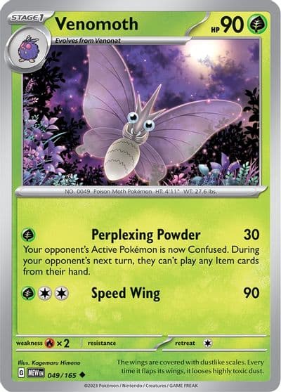 Venomoth SV: Scarlet & Violet 151 Pokemon card