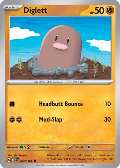 Diglett SV: Scarlet & Violet 151 Pokemon card