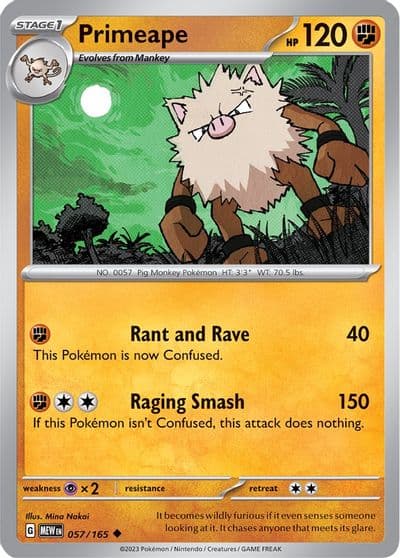 Primeape SV: Scarlet & Violet 151 Pokemon card