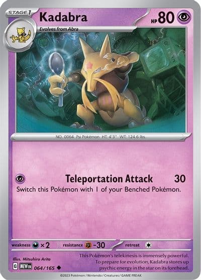 Kadabra SV: Scarlet & Violet 151 Pokemon card