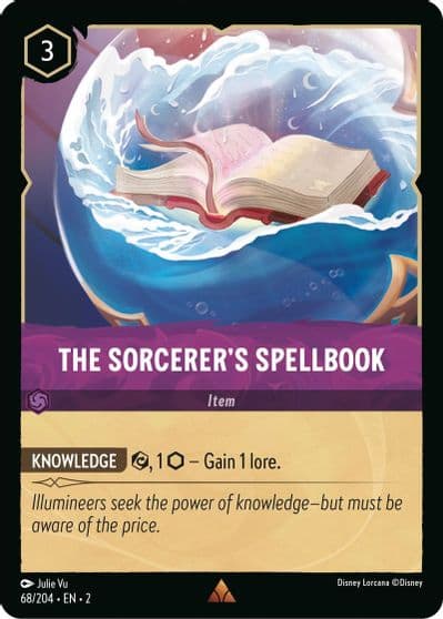 The Sorcerers Spellbook Rise of the Floodborn Lorcana card