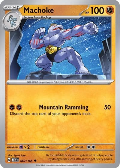 Machoke SV: Scarlet & Violet 151 Pokemon card