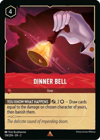 Dinner Bell Rise of the Floodborn Lorcana card