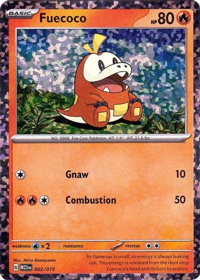 Fuecoco McDonald's Promos 2023 Pokemon card