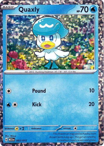 Quaxly McDonald's Promos 2023 Pokemon card