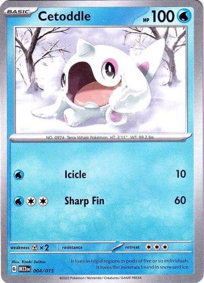 Cetoddle McDonald's Promos 2023 Pokemon card