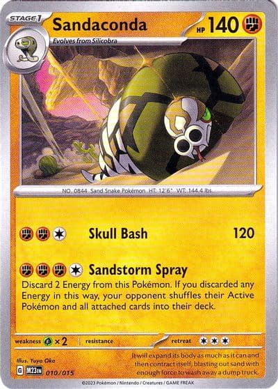 Sandaconda McDonald's Promos 2023 Pokemon card