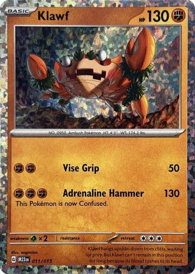 Klawf McDonald's Promos 2023 Pokemon card
