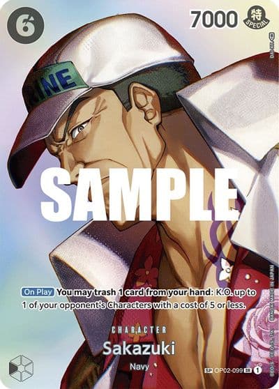 Sakazuki SP Kingdoms of Intrigue One Piece card