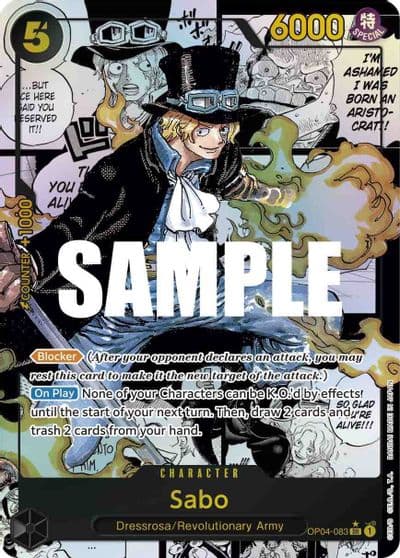 Sabo Alternate Art Manga Kingdoms of Intrigue One Piece card