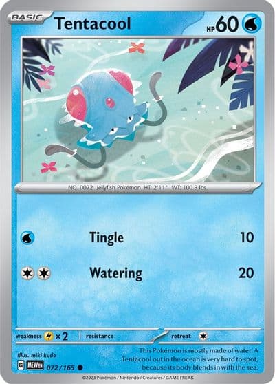 Tentacool SV: Scarlet & Violet 151 Pokemon card