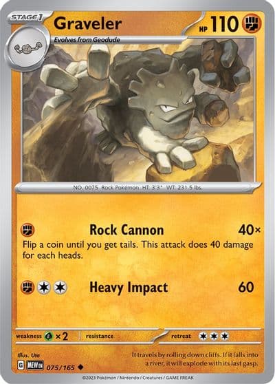 Graveler SV: Scarlet & Violet 151 Pokemon card