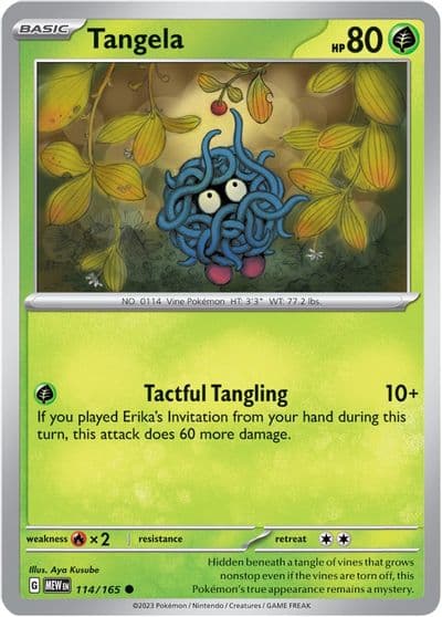 Tangela SV: Scarlet & Violet 151 Pokemon card