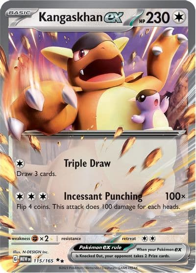Kangaskhan ex SV: Scarlet & Violet 151 Pokemon card