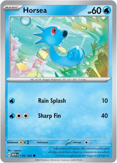 Horsea SV: Scarlet & Violet 151 Pokemon card