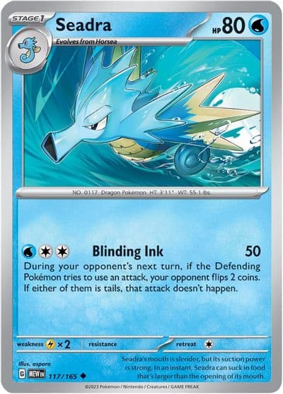 Seadra SV: Scarlet & Violet 151 Pokemon card
