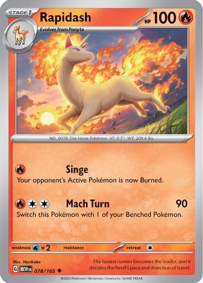 Rapidash SV: Scarlet & Violet 151 Pokemon card