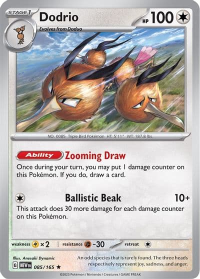 Dodrio SV: Scarlet & Violet 151 Pokemon card