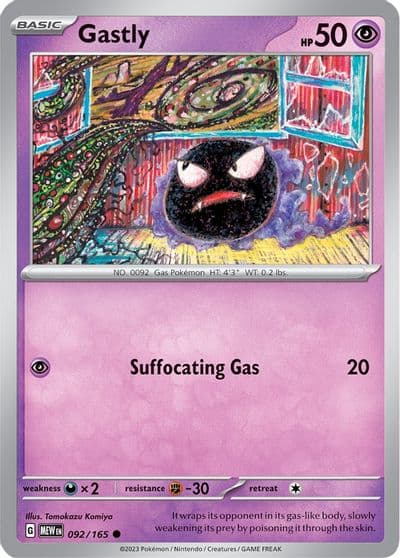 Gastly SV: Scarlet & Violet 151 Pokemon card