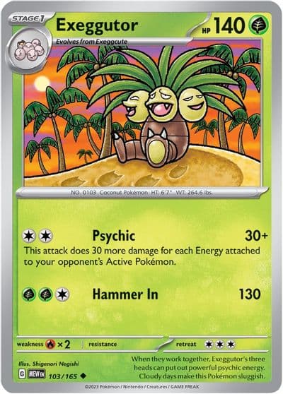 Exeggutor SV: Scarlet & Violet 151 Pokemon card