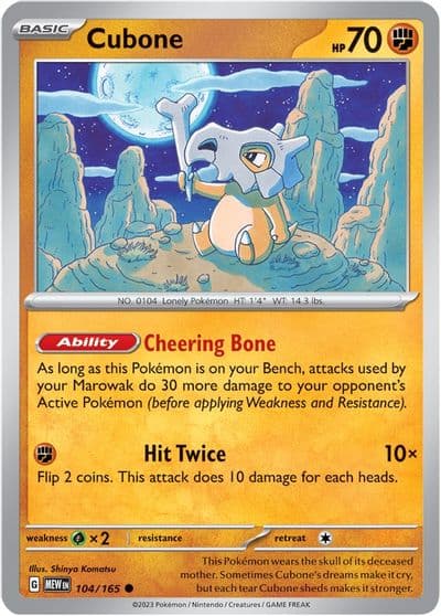 Cubone SV: Scarlet & Violet 151 Pokemon card